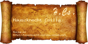 Hauszknecht Csilla névjegykártya