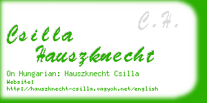 csilla hauszknecht business card